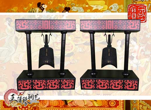 單件編鐘工藝品、外賓禮品、中國(guó)青銅編鐘